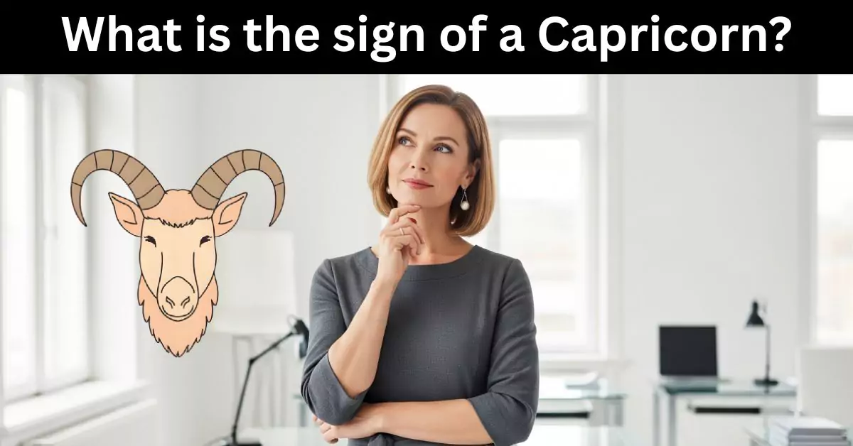 Illustration showing personality traits of Capricorn zodiac sign