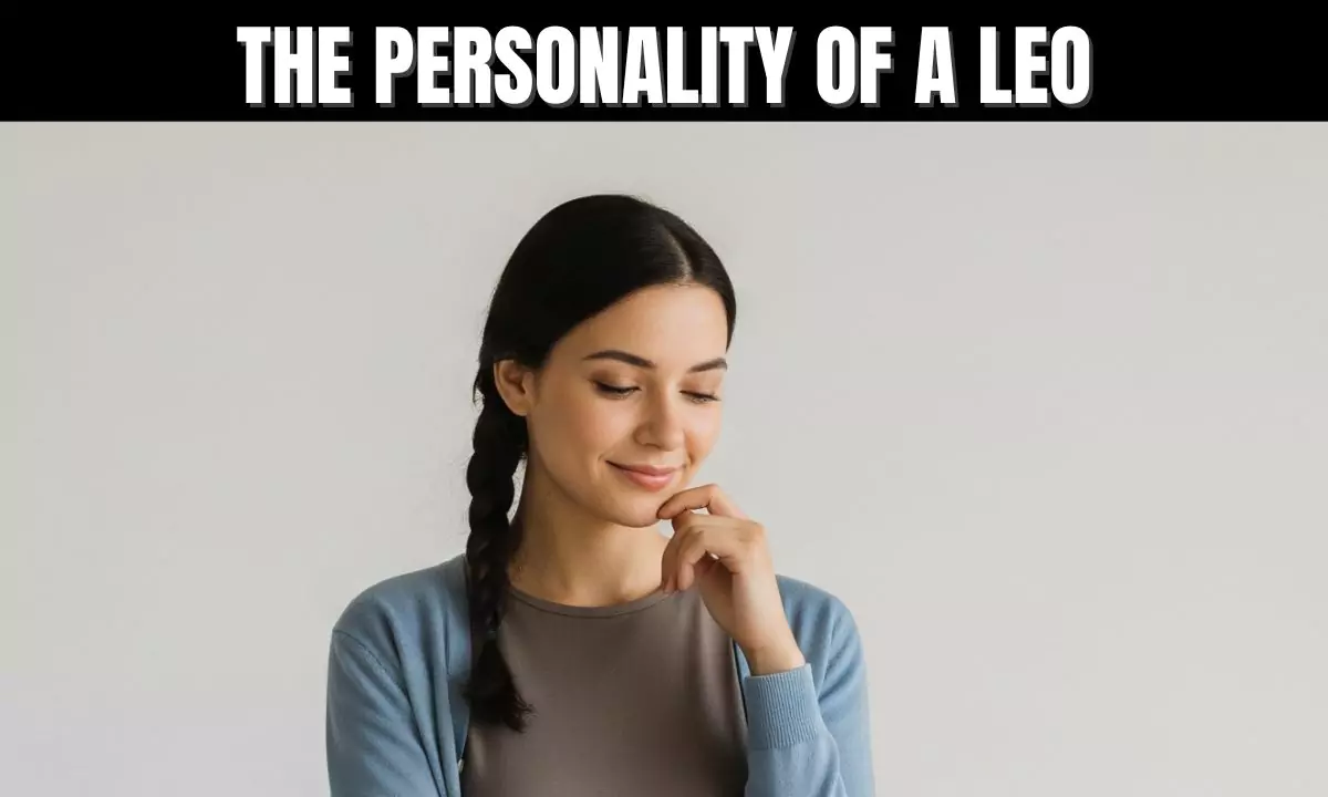 Illustration showing confident Leo zodiac sign personality traits