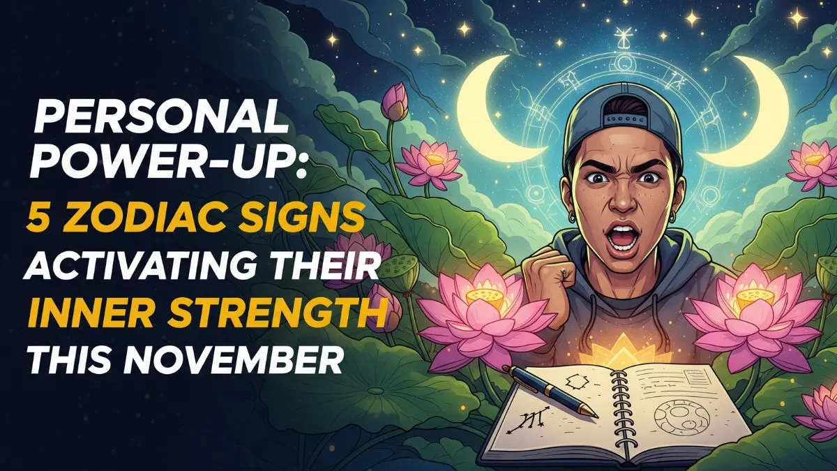Five zodiac symbols exploding with inner strength power auras