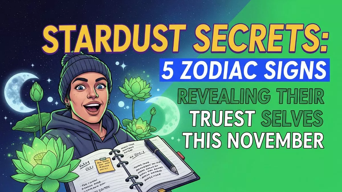 Five zodiac symbols shedding masks to reveal radiant true essence cores