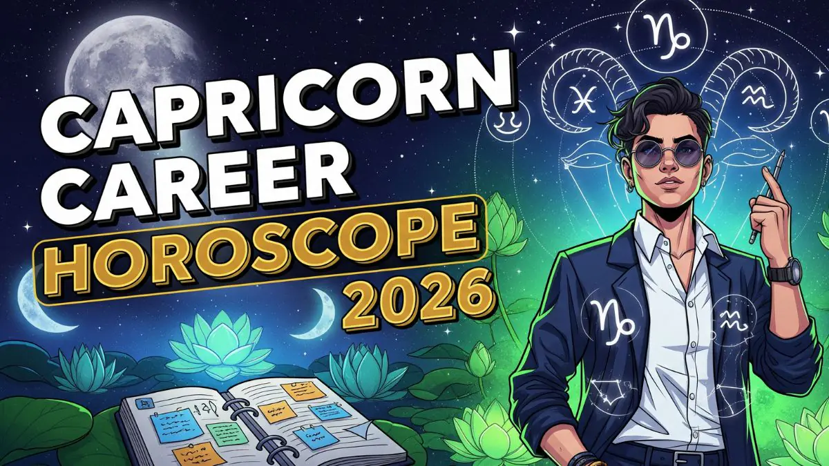 Capricorn Career Horoscope 2026 predictions about professional growth, job opportunities, and career progress.
